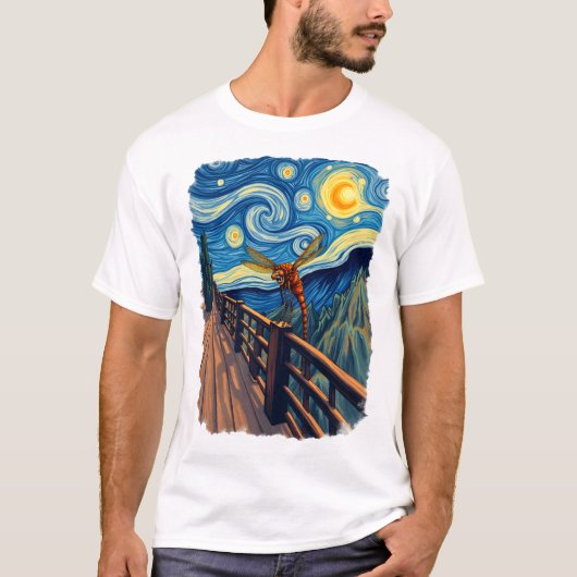 とんぼ愛好家のための芸術的なとんぼ Tシャツ (正面)