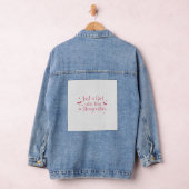 とんぼ とんぼが大好きな女の子 Tシャツ デニムジャケット (ハンガー)
