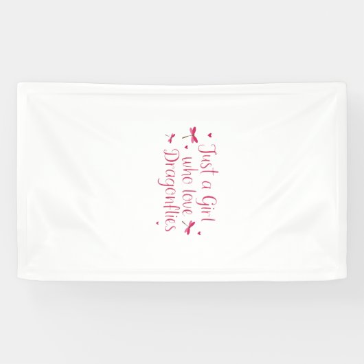 とんぼ とんぼが大好きな女の子 Tシャツ 横断幕 (横)