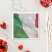 とイタリアンアメリカ国旗 スタンダードカクテルナプキン (インサイチュ)