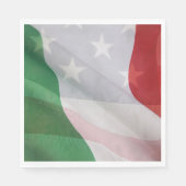 とイタリアンアメリカ国旗 スタンダードランチョンナプキン (正面)