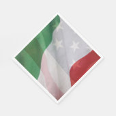 とイタリアンアメリカ国旗 スタンダードランチョンナプキン (角)