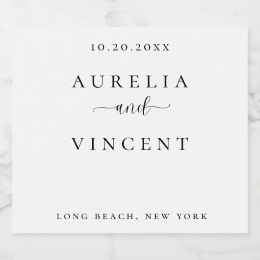 とエレガントのお洒落ワインラベル ビールラベル (シングルラベル)