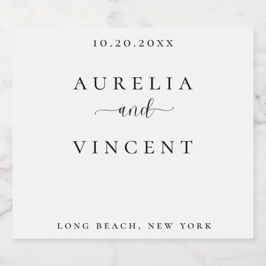 とエレガントのお洒落ワインラベル ビールラベル (シングルラベル)