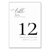 とエレガントの表モダン番カード テーブルナンバー (正面)