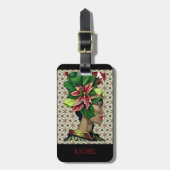 とエレガントエキゾチックなトロピ感じカルなラッグタグ ラゲッジタグ (正面縦)