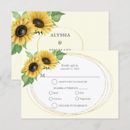 とエレガントシンプルSunflower RSVP