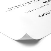 とエレガントトレンディーのドリンク結婚バーメニュー ポスター (角)