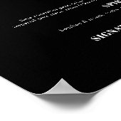 とエレガントトレンディーのドリンク結婚バーメニュー ポスター (角)