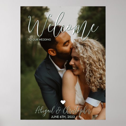 とエレガントモダンシンプルPhoto Script ポスター (正面)