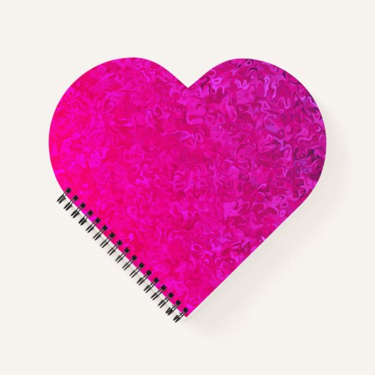 とエレガントモダン暗い赤紫色ピンク抽象芸術勾配 ノートブック (正面)