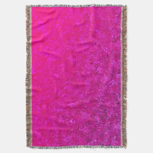 とエレガント暗い赤紫色のピモダンンク抽象芸術パターン スローブランケット (正面縦)