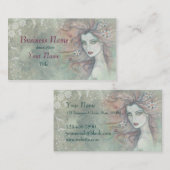 とエレガント美容師ユニークメイクアップアーティスト 名刺 (正面/裏面)