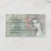 とエレガント美容師ユニークメイクアップアーティスト 名刺 (裏面)