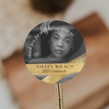 とエレガント金ゴールドミニマル写真の卒業