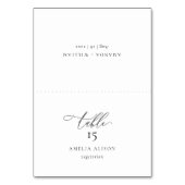 とエレガント食事オモダンプション付きテーブルカード テーブルナンバー (正面)