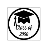 とエレガントClassy Grad Capクラス年 ラバースタンプ (インプリント)