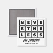 とカスタムも彼女は固執した マグネット (正面/裏面)