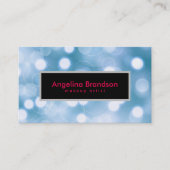 とカッコいい黒ユニーク紙吹雪・ビジネス・カード 名刺 (正面)