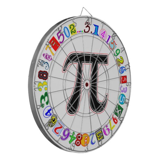 とカラフルおもしろい円周率の計算 ダーツボード (正面左)