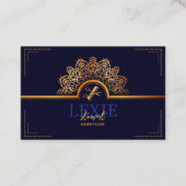 とクエレガントラス美容師ロイヤリティ 名刺 (正面)