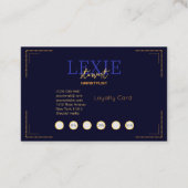 とクエレガントラス美容師ロイヤリティ 名刺 (裏面)