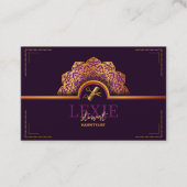 とクエレガントラス美容師ロイヤリティ 名刺 (正面)