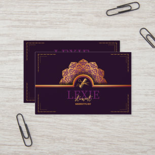 とクエレガントラス美容師ロイヤリティ 名刺