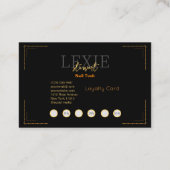 とクラシーエレガント爪、 ネイルテックロイヤリティ 名刺 (裏面)