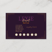 とクラシーエレガント爪、 ネイルテックロイヤリティ 名刺 (裏面)