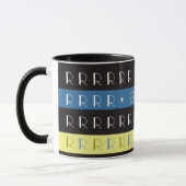 とクールタイポグラフィマスタイリッシュグとイニシャルR マグカップ (左)