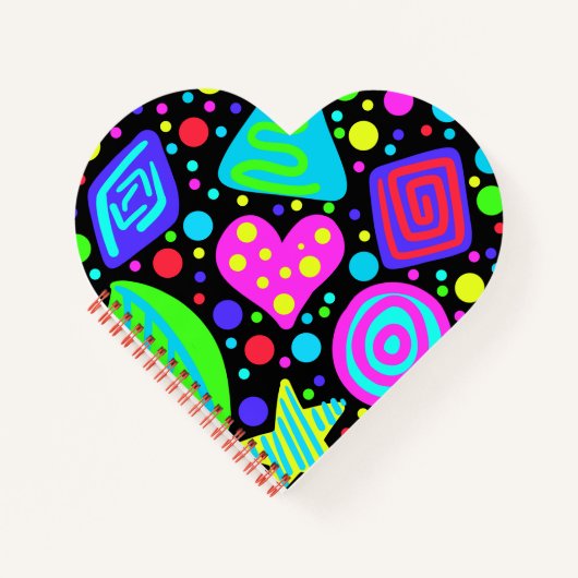 とグはっきりしたラフカラフルトプリント ノートブック (正面)