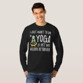 とゴールデンレトリエバードッグママアイディア Tシャツ (正面フル)