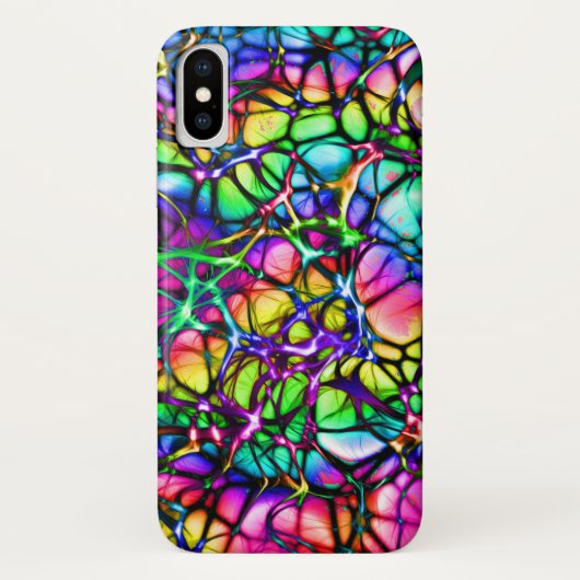 とサイケデリック線カラフル Case-Mate iPhoneケース (裏面)