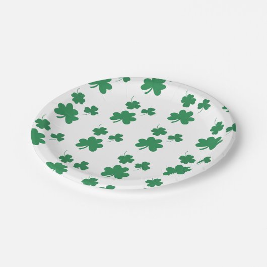 とシックエレガントセントパトリックの日パーティーフェイバー ペーパープレート (アングル)