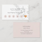 とシックモダンフラットロイヤリティカード ロイヤリティカード (正面/裏面)