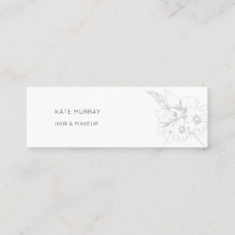 とシックモダンミニ名刺 スキニー名刺