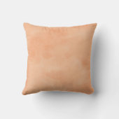 とシンプルシックなピーチオレンジの名前のモノグラム クッション (裏面)