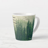 とジョ感動的ンやる気を起こさせる・ミュアの言葉 カフェラテマグ (右アングル)