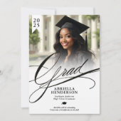 とスエレガントクリプトフォーマルの卒業発表 招待状 (正面)