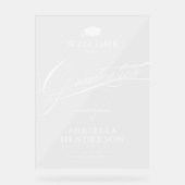 とスエレガントクリプトフォーマルの卒業 アクリルサイン (正面)