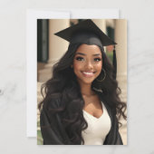 とスエレガントクリプトフォーマルの卒業 招待状 (裏面)