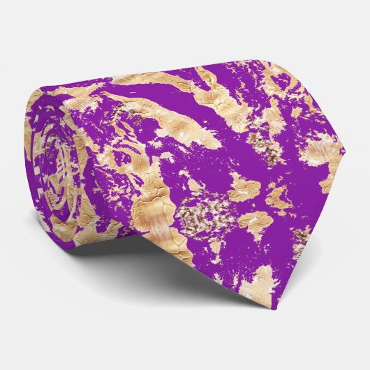 とスタイリッシュ金ゴールドエレガント大理石のテクスチャパターン ネクタイ (ロール)