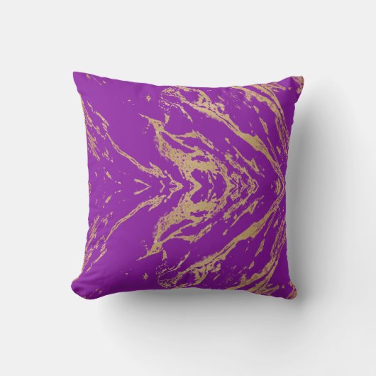 とスタイリッシュElegent Golden Marble pattern クッション (正面)