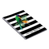 とストライプオウム ノートブック (右側)