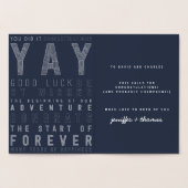 とタイポグラフィさん結婚おめでとう。 箔カード (内部)