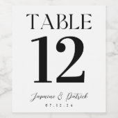 とテーモダンブルエレガント番号ワインラベル ワインラベル (シングルラベル)