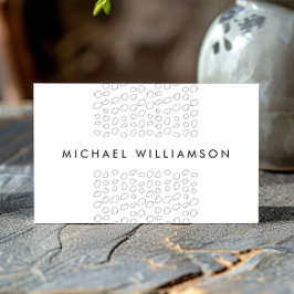 とデザイミニマルナモダンの落書き円 名刺