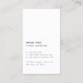 とデザイミニマルナモダン・スクライブロゴ・オレンジ 名刺 (裏面)