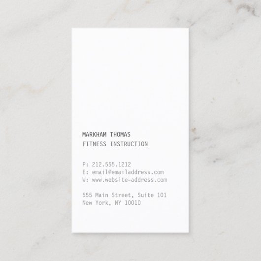 とデザイミニマルナモダン・スクライブロゴ・オレンジ 名刺 (裏面)